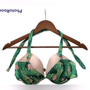 VICTORIA’S SECRET- Push up Bikini w/ Gold details-SIZE 36C- Like new, Worn once